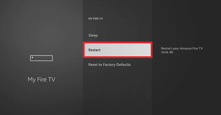 Restart Your Fire Tv