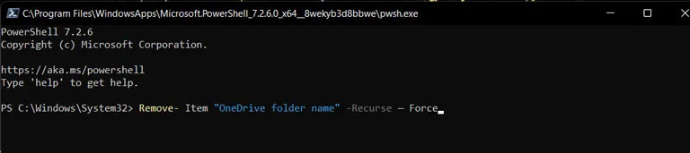 Run Command in PowerShell