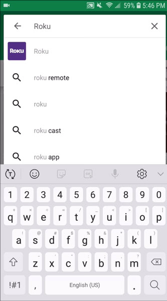 Search For Roku Official App