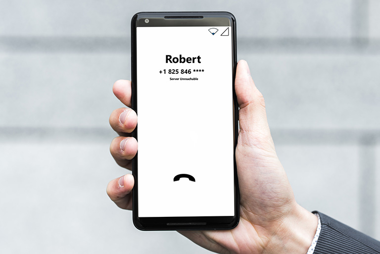 Phone Calling Robert But Server Unreachable