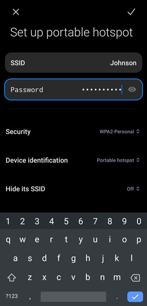 Set Up Your Hotspot Password