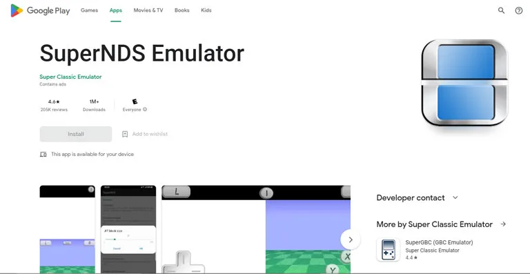 SuperNDS Emulator SuperNDS Emulator