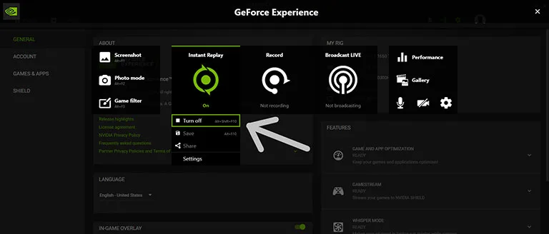 NVIDIA Instant Replay NVIDIA Instant Replay