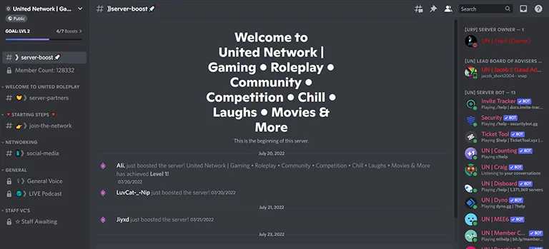 United Network Roleplay server United Network Roleplay server