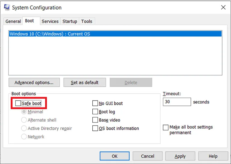 Boot your PC into Safe Mode Boot your PC into Safe Mode