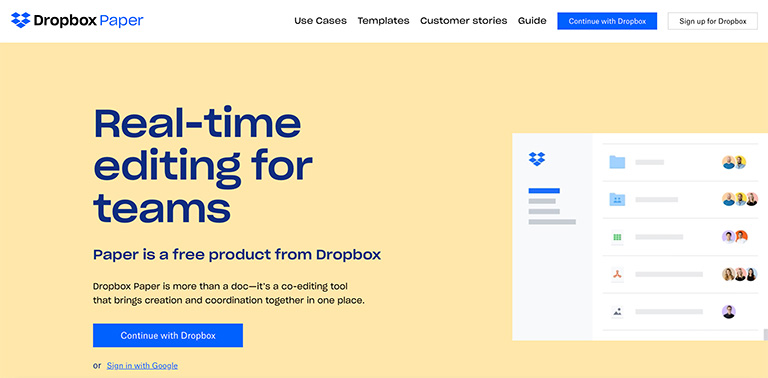 Dropbox Paper