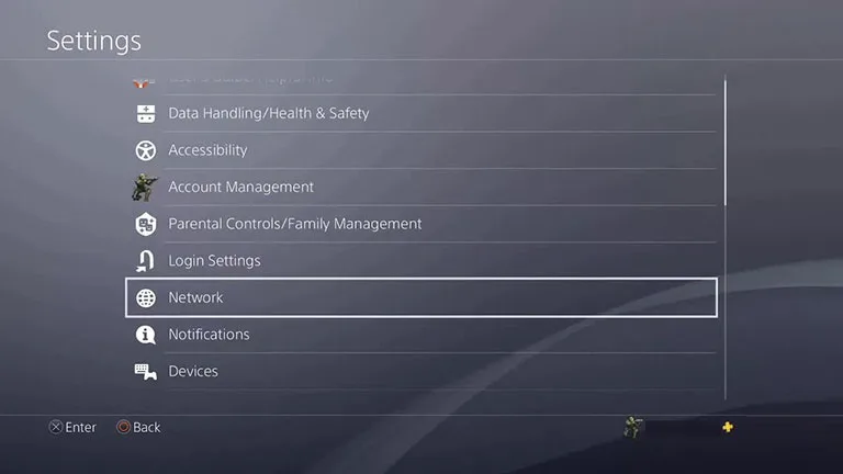 Open the Network Settings