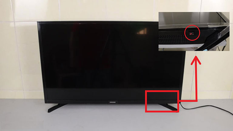 Tv Controller Button Under The Front Panel On The Side Of Your Samsung Tv