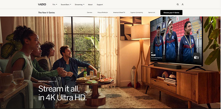 Stream Vizio Tvs In 4K Ultra Hd