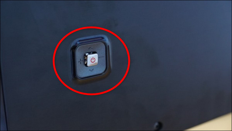 Tv Controller Button On The Back Of The Samsung Tv