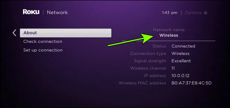 Roku TV and Computer Connected to the Same Wi-Fi network