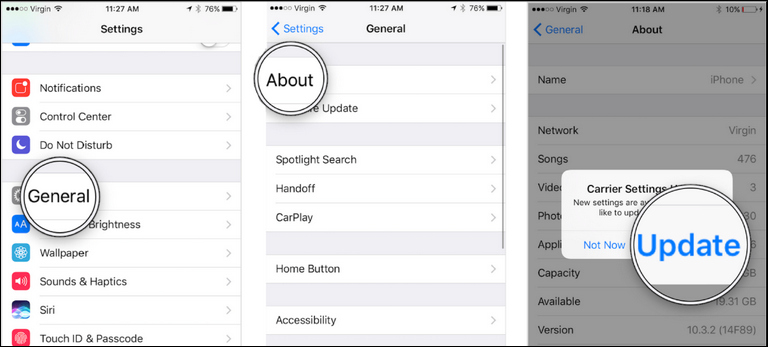 How To Check For Carrier Settings Updates On Iphone