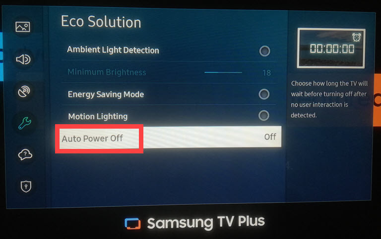 Samsung Tv Auto Power Off