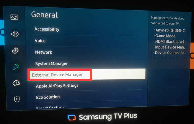 Samsung Tv External Device Manager