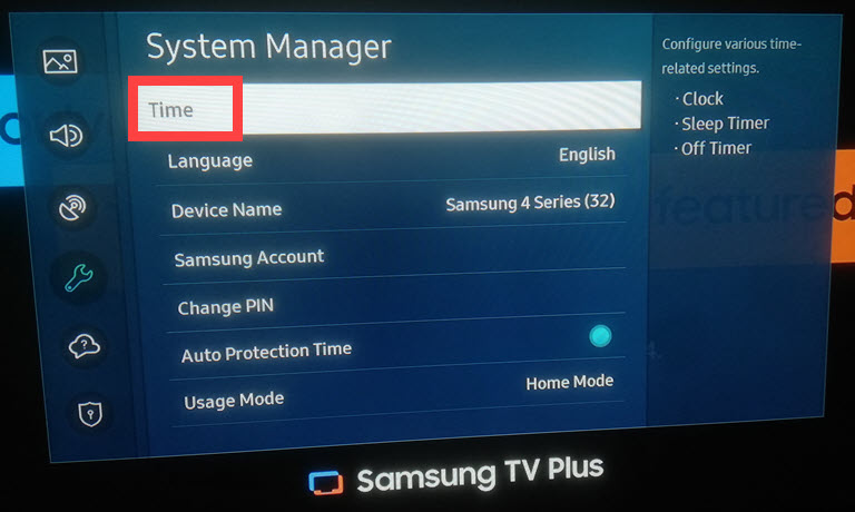 Samsung Tv Timer Option