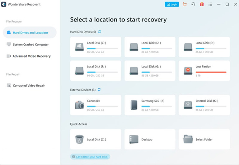 Select Excel 365 Lost Location