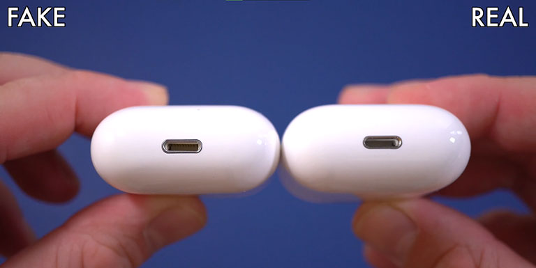 Spotting Fake Airpods Via The Charging Port