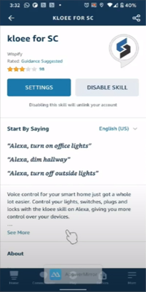 Alexa App - Kloee For Sc