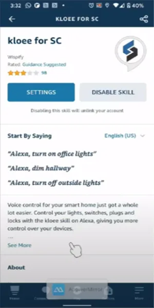 Alexa App - kloee for SC Alexa App - kloee for SC