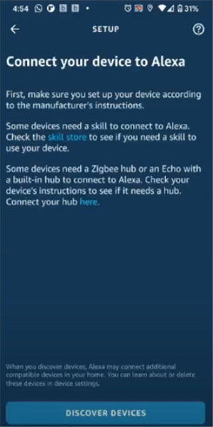 Alexa - Discover Devices