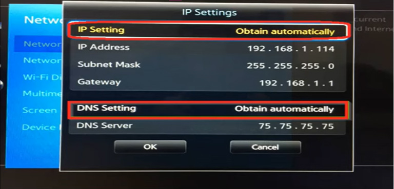 Change Ip Settings To Obtain Automatically