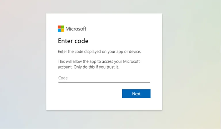 Enter Code Enter Code