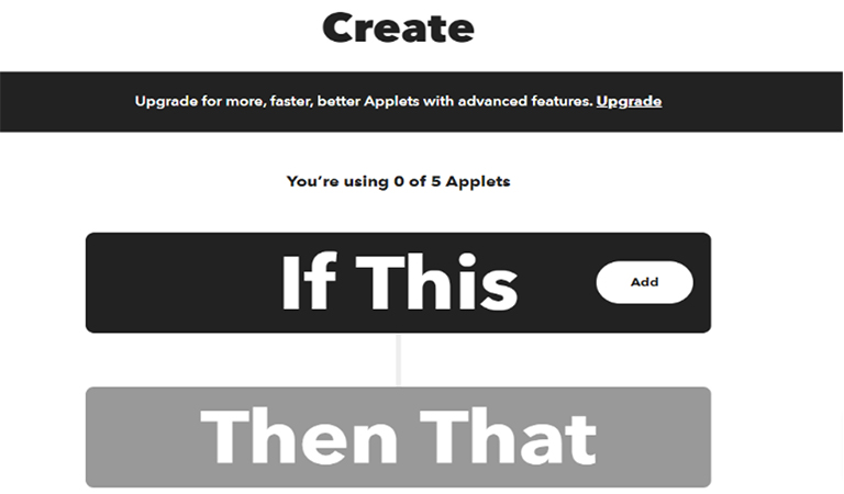 Ifttt Create Applet