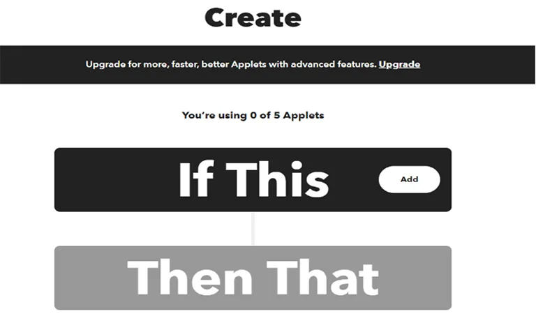 IFTTT Create Applet IFTTT Create Applet
