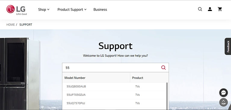 Lg Support Service