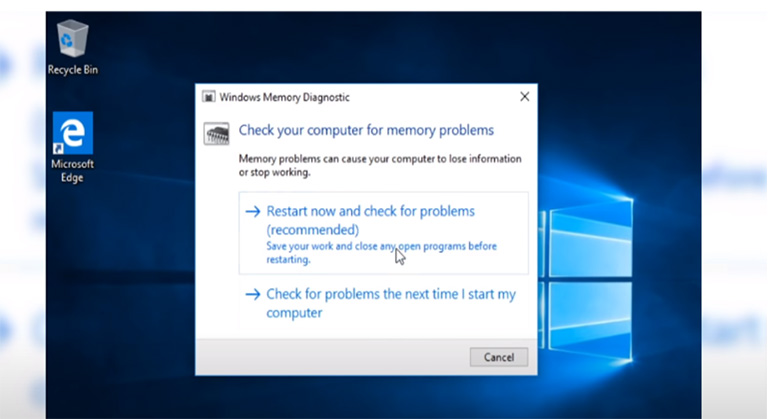 No Problems Detected On Windows Memory Diagnostics Tool