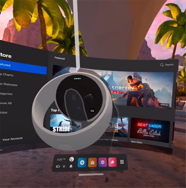 Oculus Menu