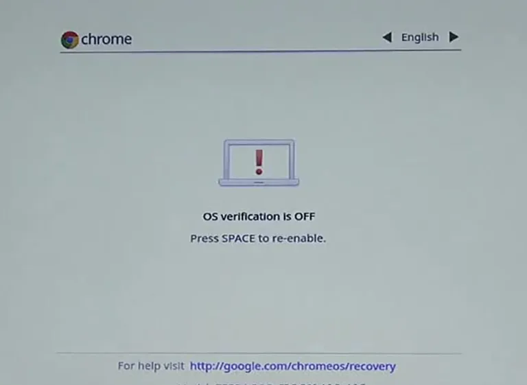 OS Verification Screen OS Verification Screen