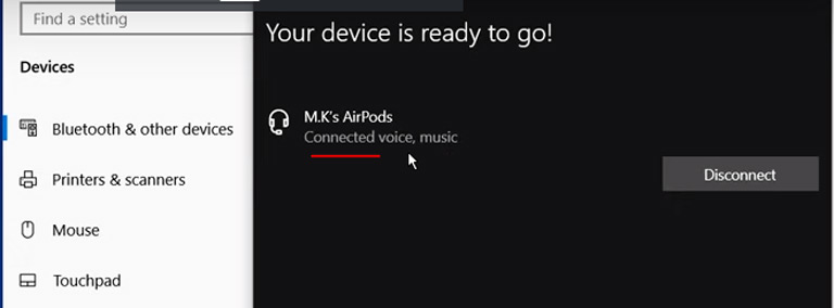 Airpods Connected