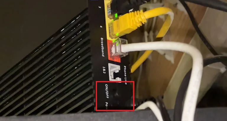 Press the Power Button on Your Frontier Router Press the Power Button on Your Frontier Router