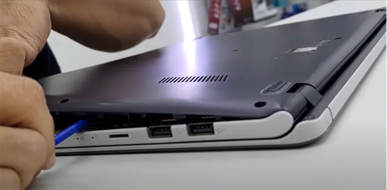 Separate Laptop Top and Bottom Case