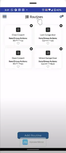 SimpleCommands Add Routine SimpleCommands Add Routine