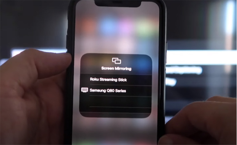 Tap Roku Device For Screen Mirroring