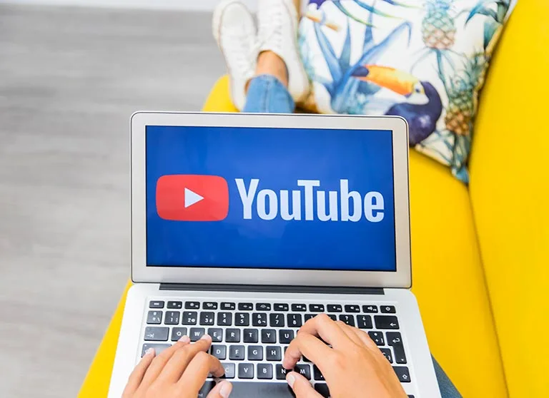 YouTube on Laptop YouTube on Laptop