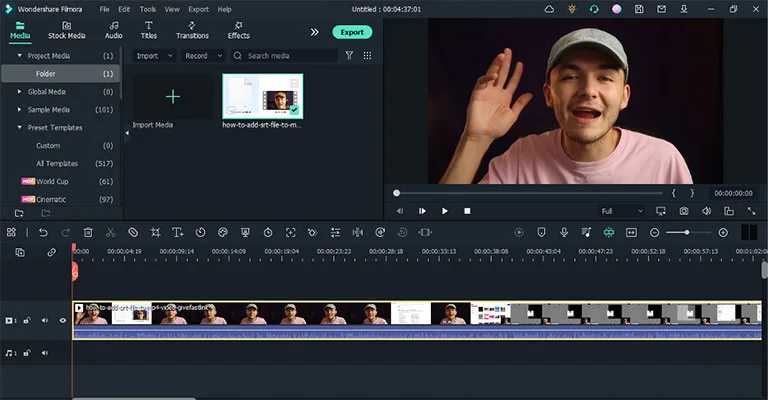 Import Video in Filmora Import Video in Filmora