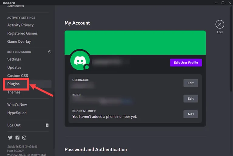 plugins Discord