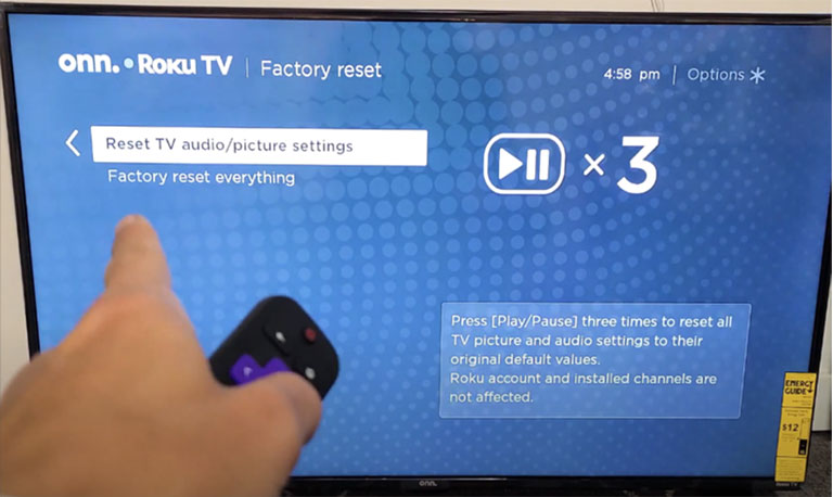 Reset Tv Audio/Picture Settings On Roku Tv