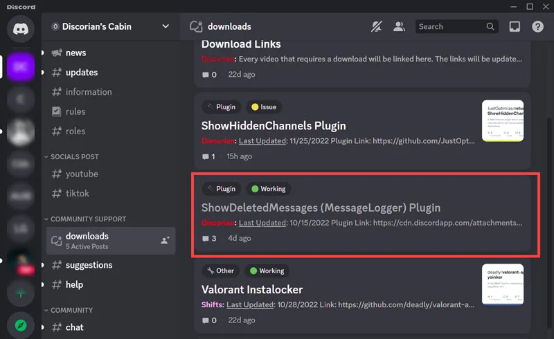 show deleted message plugin