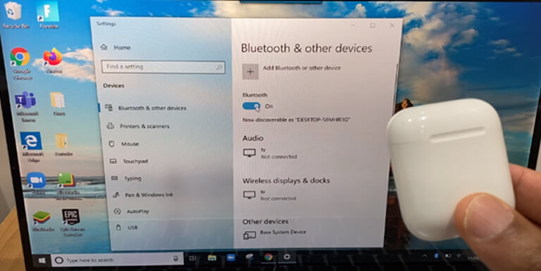 Bluetooth Turn On Setting