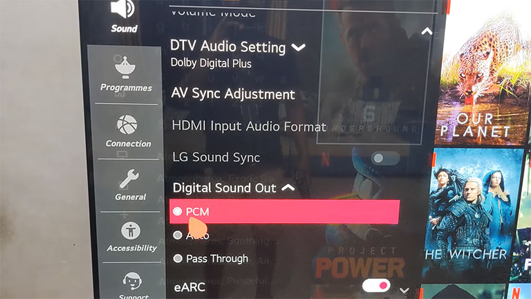 Change Digital Sound Output To Pcm