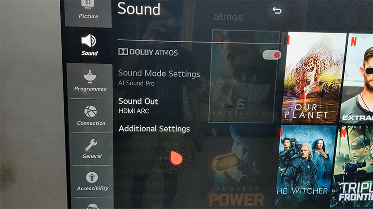 Disable Dolby Atmos
