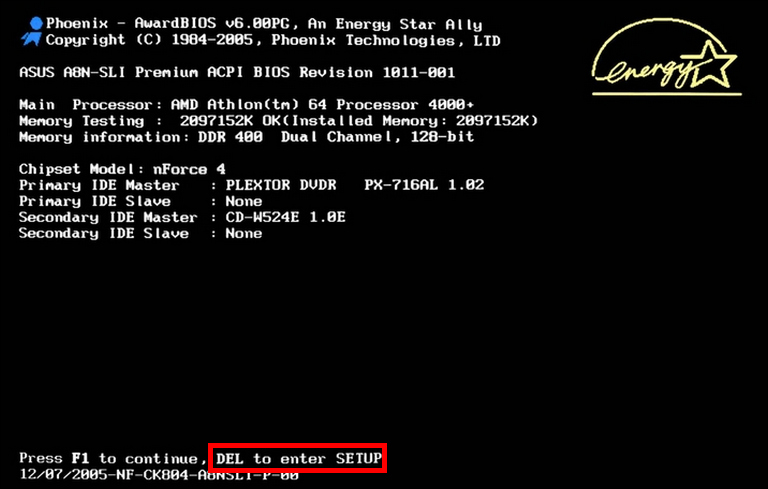 Enter Bios Setup By Restarting Your Computer And Pressing Bios Key