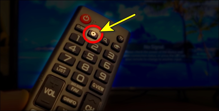 Press The Settings Button On The Lg Tv Remote Control