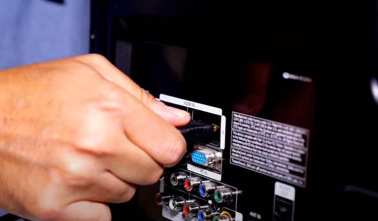 Remove All Physical Cords Attached To The Tv’s Back