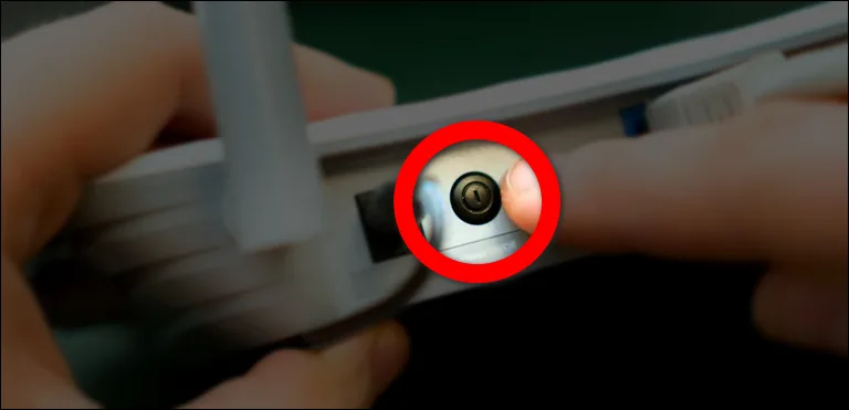 Restart Button on Router
