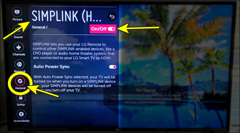 Search For The Simplink Option And Turn It Off